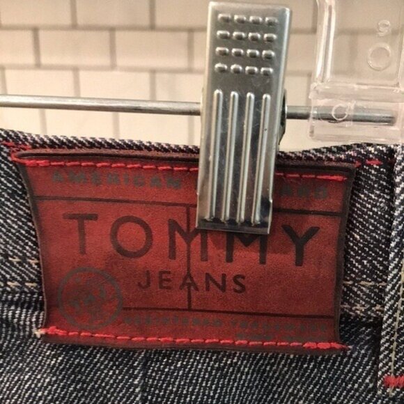 Tommy Jeans Mens 31 X 32 Blue Denim Baggy High Waist Streetwear Skater Western - Picture 6 of 13